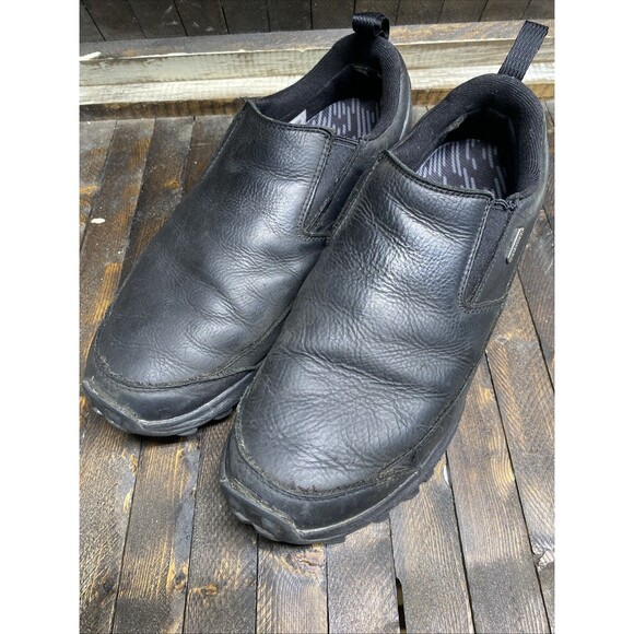 Merrell Other - MerreLL Mens Sz 12 Comfort Slip On Loafer Black Leather